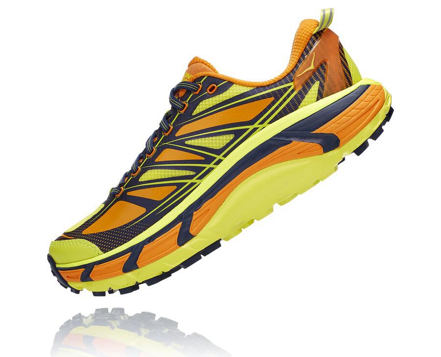 Hoka One One Spor Ayakkabı Erkek Açık Altın/Pembe - Mafate Speed 2 - GC5940326